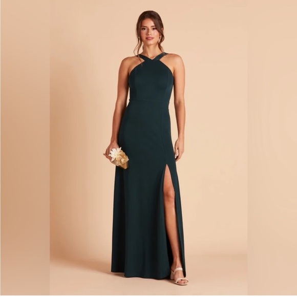 Birdy Grey Gene Crepe Bridesmaids Dress Gown - Picture 1 of 10